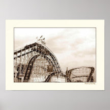 Cyclone Rollercoaster Poster
