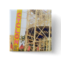 Cyclone Rollercoaster Square Button