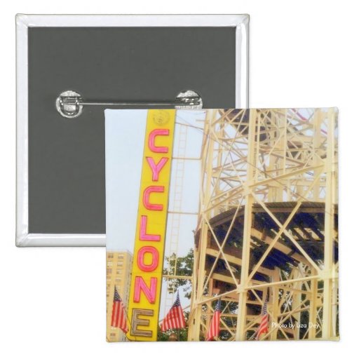 Cyclone Rollercoaster Square Button