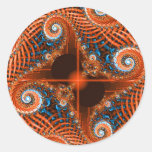 Cyclone. Round Sticker