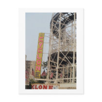 Cyclone Sign (Coney Is., NY) postcard by lizadeyphoto Cyclone Sign (Coney Is., NY) postcard