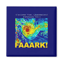 Cyclone Yasi, Queensland, February 2011 Refrigerator Magnets
