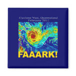 Cyclone Yasi, Queensland, February 2011 Refrigerator Magnets