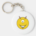 Cyclops Monster  Smiley Face Key Chain