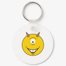 Cyclops Monster  Smiley Face keychains