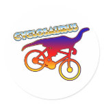 Cyclosaurus Rex Bicycle Enthusiast Stickers
