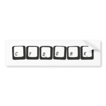 Cydork bumper stickers