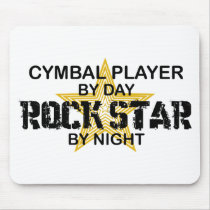 Cymbal Player Rock Star by Night mousepads