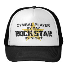 Cymbal Player Rock Star by Night Trucker Hat