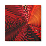 "Cymbal" (vermillion) by Cheryl Daniels Fridge Magnet