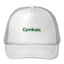 cymbals text green hat