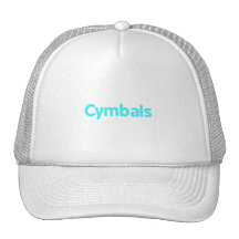 cymbals text teal mesh hats