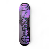 CymbaLyk Evil Purple Dragon Symbols Skateboard