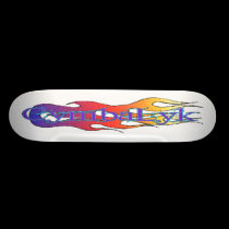 CymbaLyk Flame Logo banner skateboards