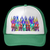 CymbaLyk Flames Symbols Hat - Cust... - Customized hats