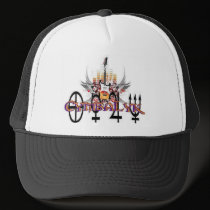 CymbaLyk guitar wings symbols logo baseball hat by MistaSCARY CymbaLyk guitar wings symbols logo baseball hat