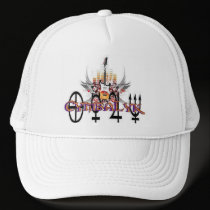 CymbaLyk guitar wings symbols logo baseball hat by MistaSCARY CymbaLyk guitar wings symbols logo baseball hat