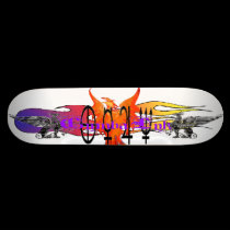 CymbaLyk Phoenix Flames Griffens Symbol Skateboard skateboards