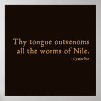 Cymbeline Worms Insult (16thC version) Print