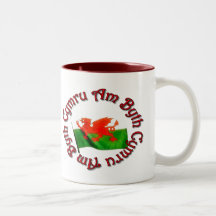Cymru Am Byth - Circular Coffee Mug