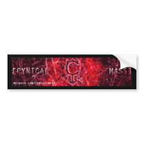 Cynical Mass Bumper Sticker bumper stickers by cynicalmass Cynical Mass Bumper Sticker bumper stickers