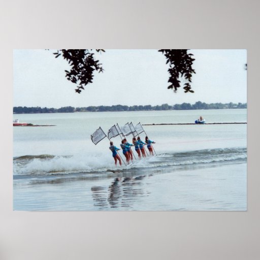 Cypress Gardens Florida Girls Water Ski Team Photo Poster Zazzle