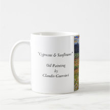 Cypress & Sunflowers Coffee Mugs
