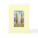 Cypress Trees in Sunflower Field cards