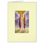 Cypress Trees in Sunflower Field III cards