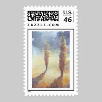 Cypress Trees postage
