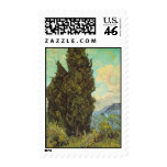 Cypresses Postage Stamp Cypresses Postage Stamp