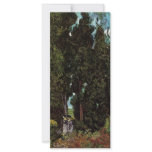 Cypresses with Two Female Figures by van Gogh Rack Card Design
