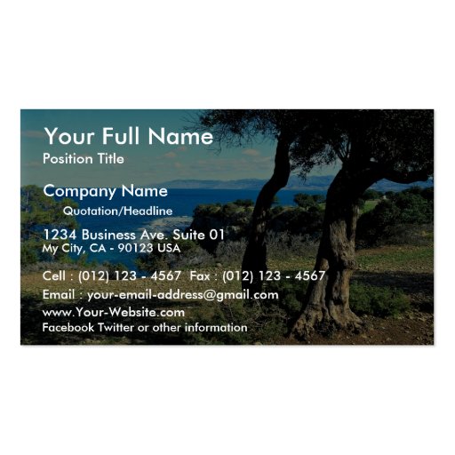 Cyprus Business Card Template