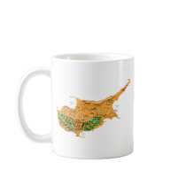 Cyprus Flag-color Map Customizable Mug