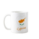 Cyprus Flag Heart mugs