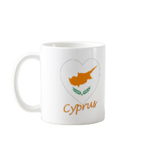 Cyprus Flag Heart mugs by Vexillophile Cyprus Flag Heart mugs