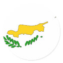 Cyprus flag map stickers
