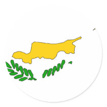 Cyprus flag map stickers by FlagStore Cyprus flag map stickers