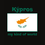 Cyprus Flag Map Text Ladies Baby Doll