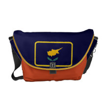 Cyprus flag messenger bag