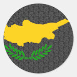 Cyprus Flag Round Stickers