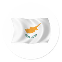 Cyprus Flag Sticker by LivingFlags2 Cyprus Flag Sticker
