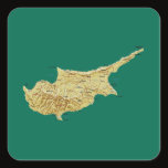 Cyprus Map Sticker