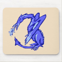 Cyrak the Nervous Dragon mousepads