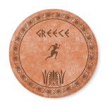 cyrcle greek design fridge magnet