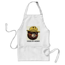 CYRUS IS A BEAR!!! APRON by basegiants CYRUS IS A BEAR!!! APRON