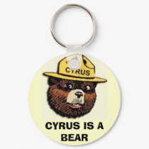 CYRUS IS A BEAR keychain by basegiants CYRUS IS A BEAR keychain