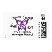 Cystic Fibrosis Celtic Butterfly 3 Postage Stamp