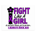 Cystic Fibrosis Fight Like A Girl 1.2 Postcards