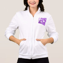 Cystic Fibrosis I Fight Like A Girl (Grunge) Printed Jackets